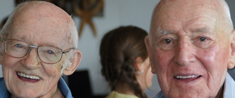 Laurie celebrating his 100th birthday.jpg Laurie celebrating his 100th birthday.jpg