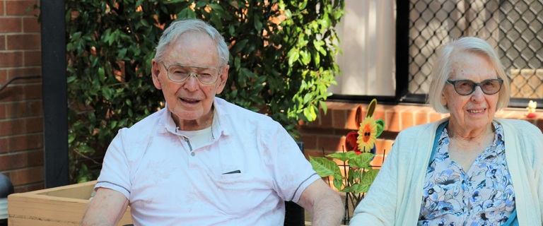 Couple continues love story into aged care Couple continues love story into aged care