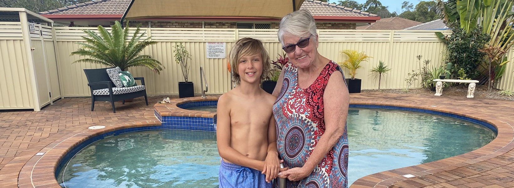 Margaret and her grandson Margaret and her grandson