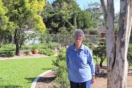 Mary enjoys gardening at her Cazna Gardens home. Mary enjoys gardening at her Cazna Gardens home.