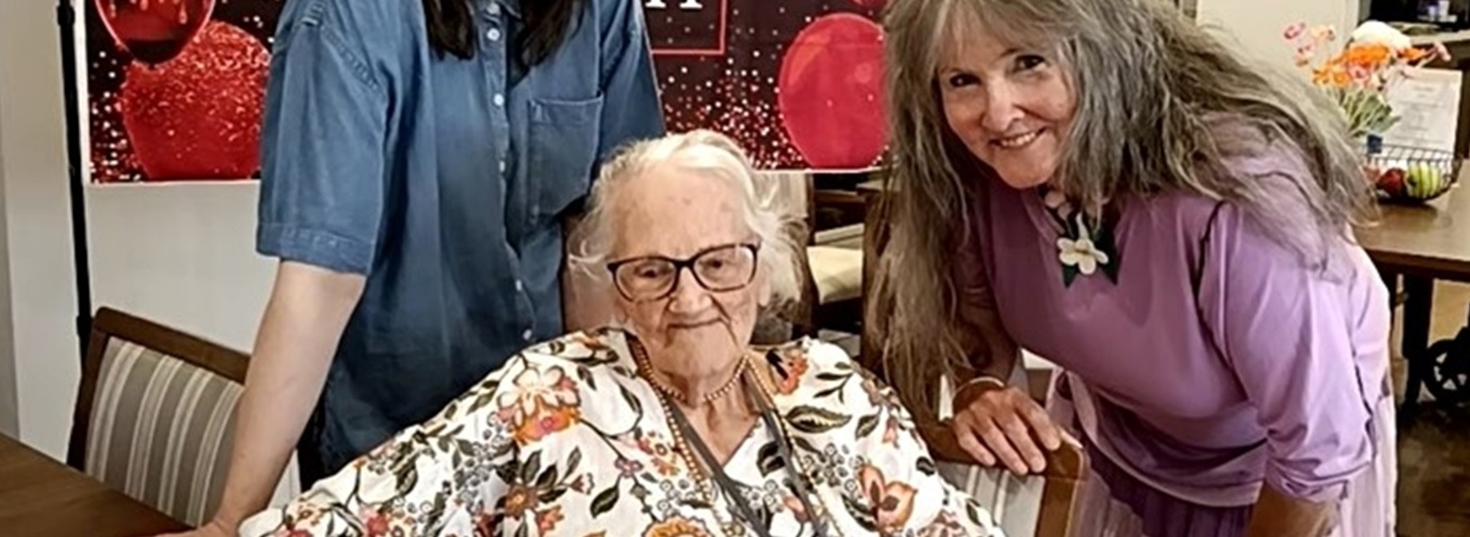 Norma celebrating her birthday.jpg Norma celebrating her birthday.jpg