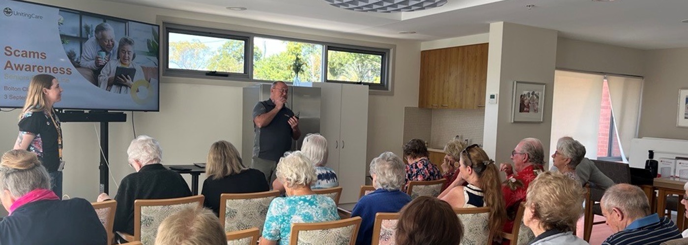 Tantula Rise residents at a Scams Awareness session.jpg