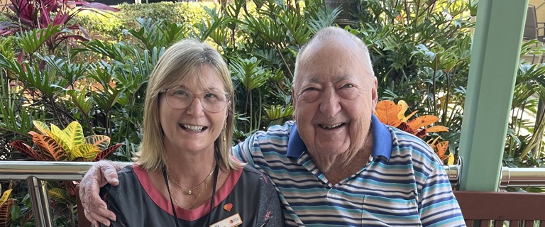 Team member Kelly and resident Kevin.jpg Team member Kelly and resident Kevin.jpg